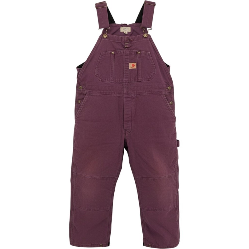 C.E. Schmidt Overalls Womens XL Short Purple Insulated Duck Bibs Work TWB515DL